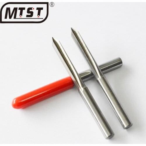 1PC 4mm 2-blade straight groove milling cutter for wood CNC hardwood straight engraving V drill CNC machine tool