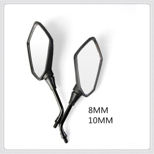 8mm 10mm 2Pcs/Pair Motorcycle accessories Rearview Mirror for SUZUKI GSXR600 GSXR750 GSX-S1000 F AB GSXR750 GSXR1000
