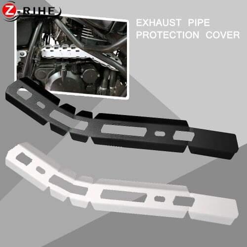 Motorcycle Accessories Exhaust pipe protection cover For KAWASAKI KLR650 2008-2021 KLR 650 2009 2010 2011 2012 2013 2014 2015 16