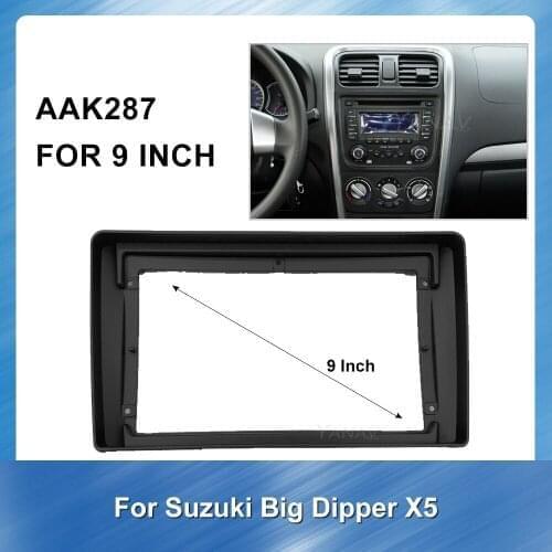 2 din Car radio audio fascias frame panel for Suzuki Big Dipper X5 2013 auto DVD video trim kit installation dash frame fascias