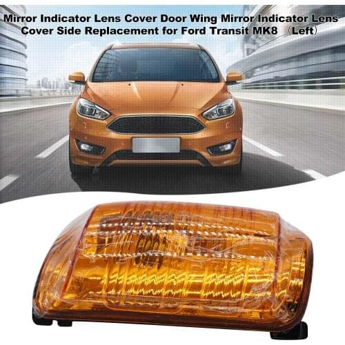 Auto Mirror Indicator Lens Cover Door Wing Mirror Indicator Lens Cover Side Replacement for Ford Transit MK8 Car Accessories