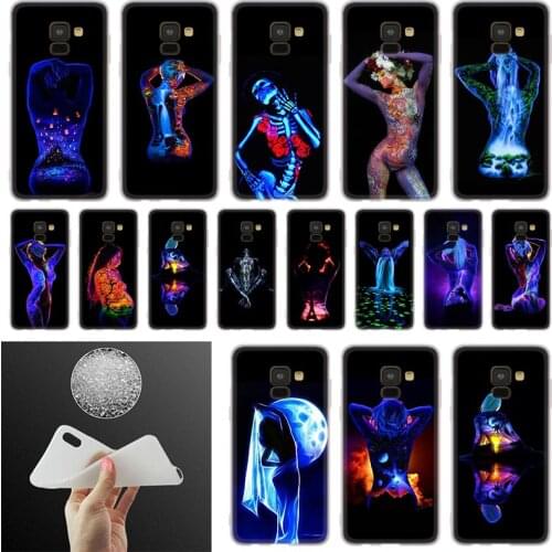 Desenho de estilo Body art Phone Case For Samsung Galaxy A10 A20 A30 A40 A50 A60 A70 A6 A8 Plus A7 A9 2018 A3 A5 2017 Soft Cover