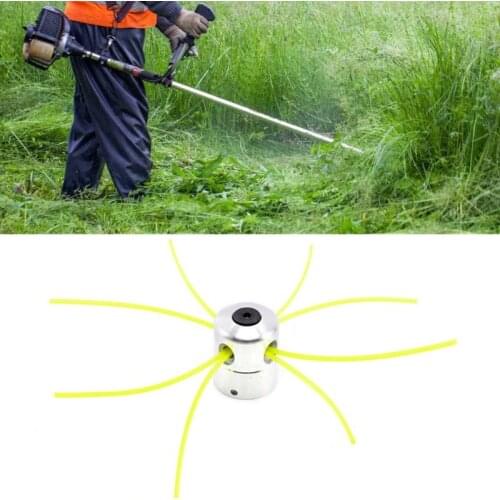 Grass Trimmer Head Aluminum Lawn Mower Accessories Garden Hardware Tools With 4 Lines Strimmer Replacement Tool