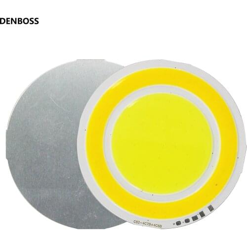 Hot sale 82mm big panel double color round LED COB 12V 14V DC 4W Warm White FLIP LED Emitting Diode For indoor outdoor