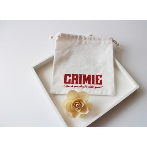 Customized silk screen printing Logo cotton gift Bags Jewelry gift pouch Free Shipping