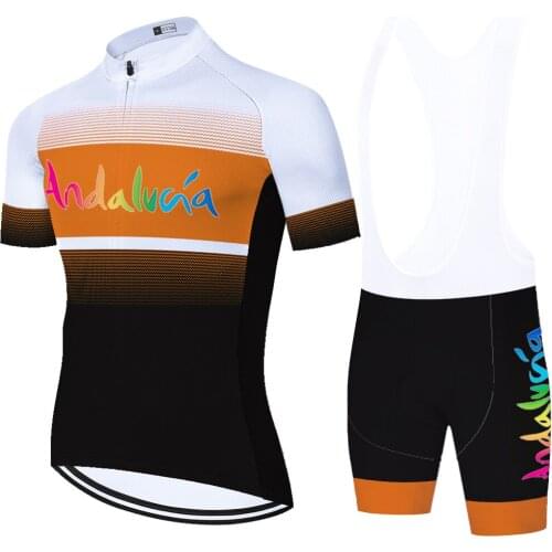 Andalucia Laser Cut Mallot Hombre Verano Jersey Maillot Velo Masculino Equipamento Ciclismo Bermuda Ciclismo Masculina