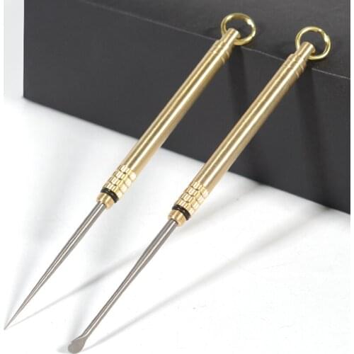 Titanium Alloy Ear Spoon Toothpick Travel Kit Rust-resistance Outdoor Tools Camping Stick Toothpick Fruit Fork Outdoor Picnic