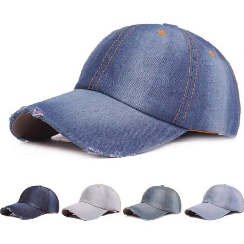 Men Denim Baseball Cap Adjustable Visor Hats Outdoor Casual Caps Cowboy Hat HATCS0388