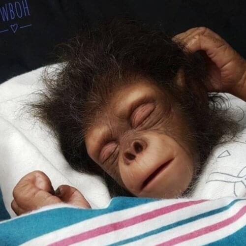 Reborn doll kit monkey orangutans lifelike realistic artist made unpaited blank doll parts