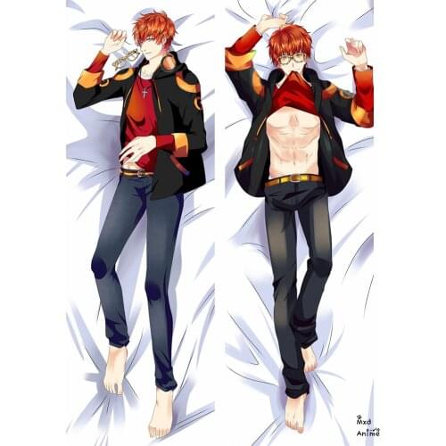 Japanese Anime Mystic Messenger characters Jumin Han & Zen & 707 Dakimakura body throw pillow cover case Hugging Body pillowcase