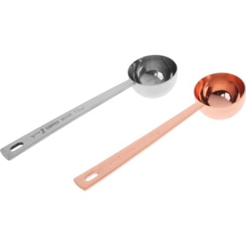 Stainless Steel Measuring Spoon Coffee Scoop 15ml Flavouring Tablespoon Kitchen Accessories