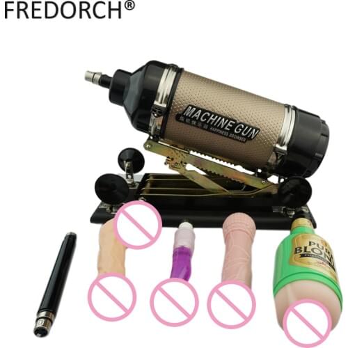 Newest black gold or pink Sex Machine Gun for Women Automatic Machine with Big Dildo Sex Toys for Men and Women