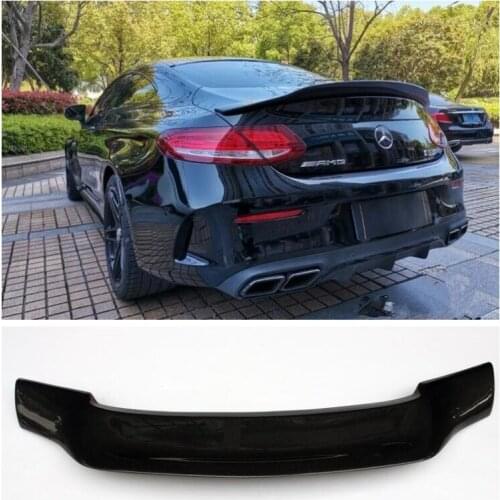 High quality Carbon Fiber Rear Trunk Lip Spoiler Wing Fits For Mercedes-Benz C-class C200 C260 C300 C63 2015-2019 (4 door