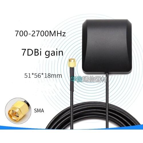 1pcs 4G full frequency DTU cabinet antenna Vehicle-mounted SMA male connector SMA male connector omnidirectional waterproof