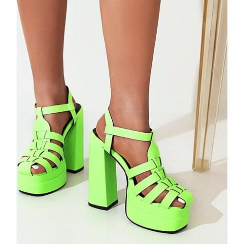 Womens Platform Sequins Bling Mid Calf Boots Belt Buckle Heart Metal Decor Shoes Punk Motorcycle Plus Size 6Colors New 2022