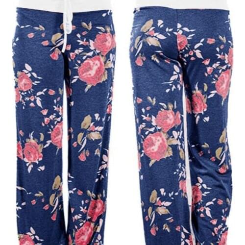 Loose and Comfortable Straight Trousers for Home and Leisure Wear High Waist Trousers with Elastic Drawstring Trousers for Woman