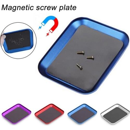Screw Magnetic Tray Wrenches Bolts Nuts Storage Construction Magnetic Pad Tray Mini Storage Box Mobile Repair Box Screw Mat 1pcs