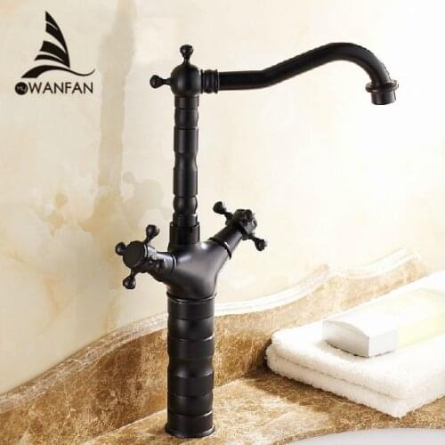 WANFAN Black Bath Faucets