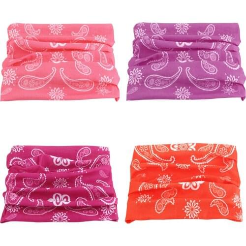 Women Pattern Print Seamless Hair Band Headwear Outdoor Riding Camping Protective Bandana Headband Hair Accessories Balaclava