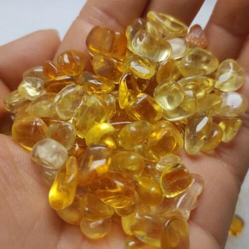 1kg Natural Brazilian Citrine Crystal and stone gravel Topaz energy Quartz Mineral Specimen Fish Tank Garden Decor