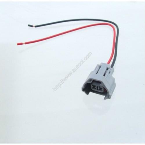 1Pc 2Pin DENSO Injector plug Connectors automotive wiring harness with Pigtails for 1jz 2jz Subaru Nippon Mazda Subarus