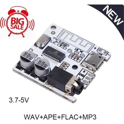 1pc Bluetooth 5.0 JL6925A Stereo Music 3.5mm DIY Car Bluetooth Audio Receiver WAV+APE+FLAC+MP3 Lossless Decoding Stereo