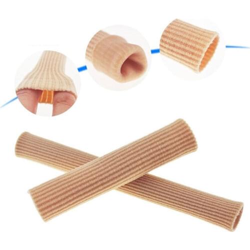 1PCS Fabric Finger Toe Protector Separator Applicator Pedicure Corn Callus Remover Hand Pain Relief Silicone Tube Foot Care Tool
