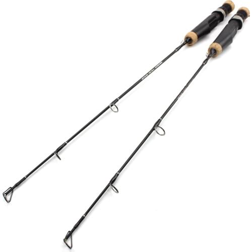 2PCS 60cm Winter fishing rod Ice Fishing Rods carbon material Travel ferry Fishing Tackle Spinning pole