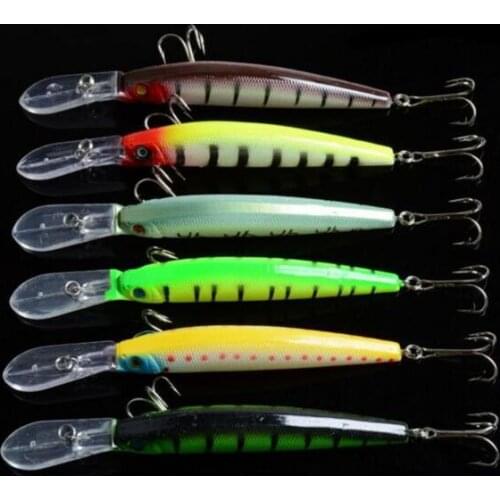 6 Pieces High Quality Minnow Bait 14.7g 14.5cm Swimbait Crankbait Vibration jigging Lure Bass Killer Fishing Tackle