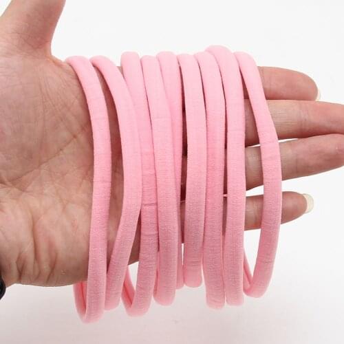 10PCS Large nylon Hair accessories popular seamless elastic hair ring baby baby hair band accessories DIY childrens headwear
