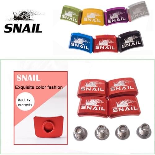 SNAIL MTB Bike Chainring Bolts Single 7075 Aluminum Alloy Bike Crank Bolt XIF Square Round Mountain Road Bicycles Crankset Bolt