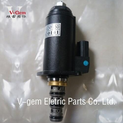 Fast Free shipping! Kobelco Excavator rotary Solenoid Valve / Rotary brake solenoid valve G24YA50 for Kobelco SK230-6E