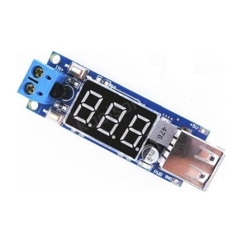 DC 4.5-40V To 5V 2A USB Charger DC-DC Step-down Buck Converter Voltmeter Module