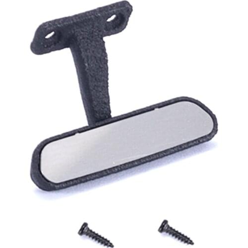 For WPL D12 1/10 RC Truck Car Upgrade Parts Stainless Steel Simulation Rearview Mirror Decoration Accessories