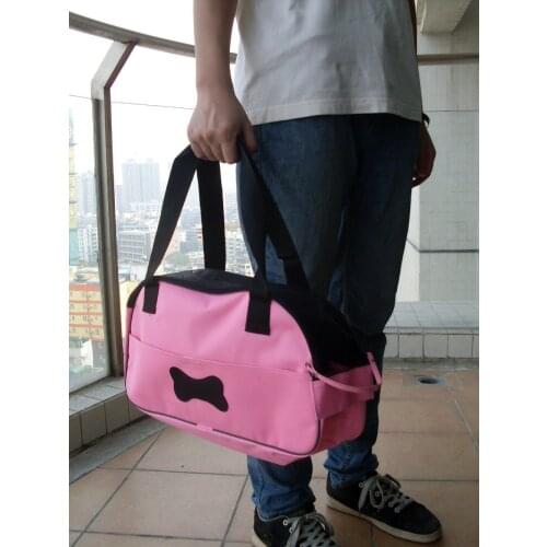 [ Fly Eagle ] Free shipping bone pet dog backpack, pet bag dog carrier, dog bag, pet travel bag for cat bone shape pink