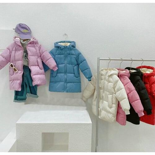 2021 New Teen Kids Winter School Girls Children Clothing Boys Long Jacket Baby Girl Clothes Coat Snowsuit Outerwear Coat Parka