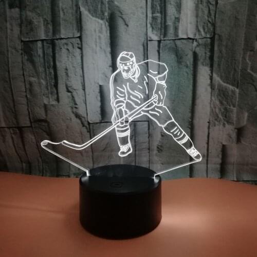 Ice Player Colorful 3d Lamp Led Acrylic Vision Table Lamps For Living Room Touch Remote Control 3d Night Desk Lamp