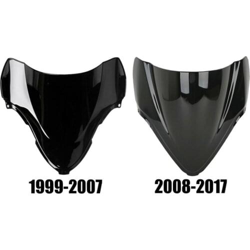 Motorcycle Black Windshield For Suzuki GSX1300R Hayabusa 99-07 08-17