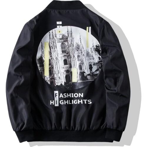 Jacket Mens Slim Bomber Jacket Aurumn Men Outerwear Casual Long Sleeve Jackes and Coats Mens Clothing