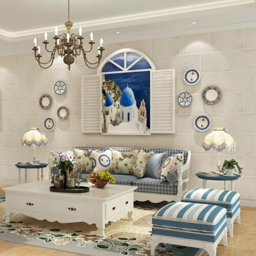 Beibehang papel de parede American country retro beige brick background wall wallpaper bedroom living room dining