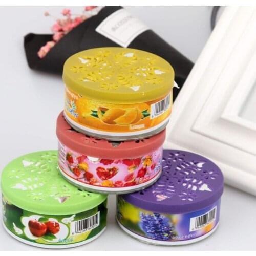 2019 70g Scent Air Freshener Car Auto Decor Fruit Flower Indoor Home Bathroom Solid Ornament Decor Fragrance Diffuser