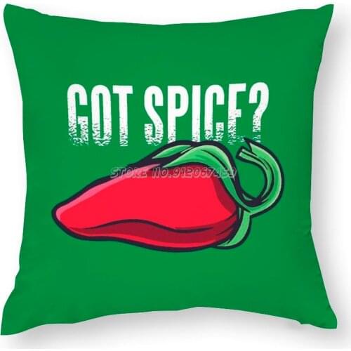 Got Pillow Case Custom Sofa Decorative Pillow Cases Living Room Multi-size Got Fire Pepper Hot Red Food Qoute Foodie Connoisseur