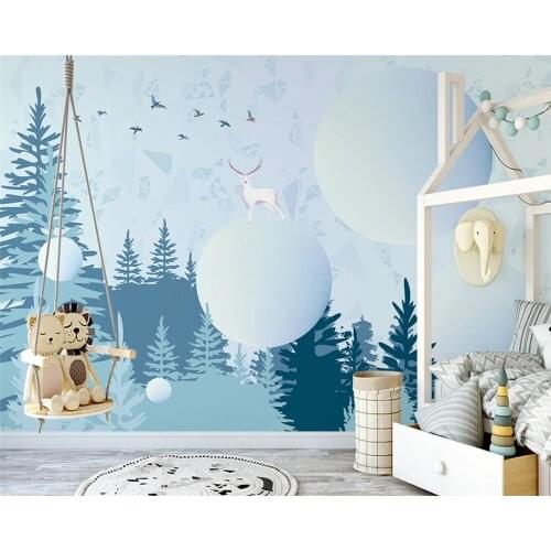 Beibehang Custom modern minimalist geometric balloon children room background wall painting papel de parede wallpaper