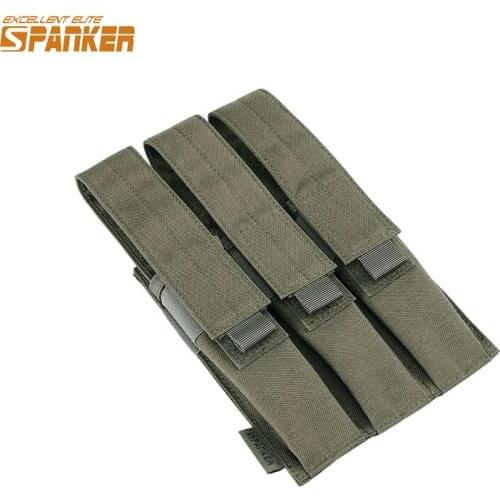 EXCELLENT ELITE SPANKER Outdoor Tactical Triple KRISS / MP7 Magazine Chest Rig Hunting Military Molle Accessories Cartridge Bags