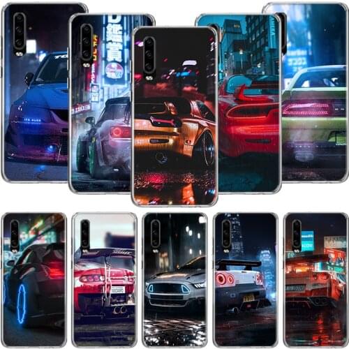 Sport Car Drift JDM Japan Phone Case For Huawei P30 P40 P20 P10 Mate 20 10 30 Lite Pro P Smart Z Plus Printing Cover Coque Shell