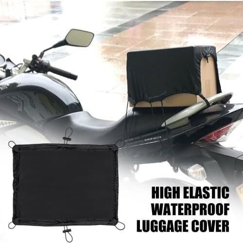 Waterproof Elastic Motorcycle Accessories Luggage Cover Cargo Net Helmet Holder Tail Bag oil tank Cover 6 Hooks