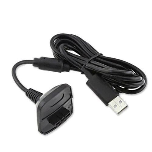 Black 1.5m USB Play Charger Charging Cable Cord Line for XBOX 360 Wireless Game Controller Rechargeable Battery Charger Lead