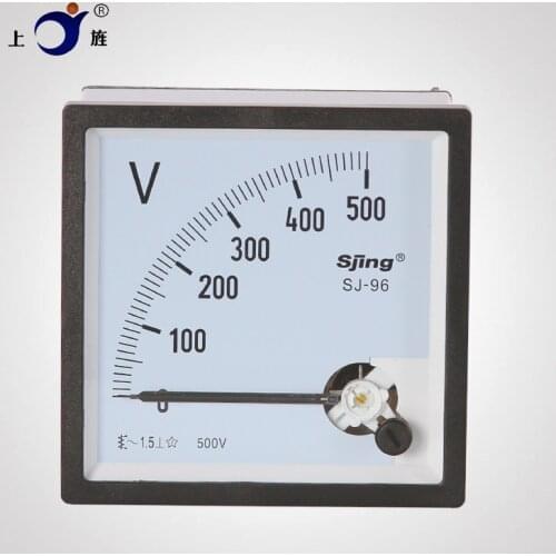 1Pcs CP-96 SJ-96 CZ-96 AC 200V 250V 300V 400V 450V 500V 600V 750V Range Analog Voltmeter Gauge Panel voltmeter