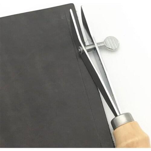 1Pc Multifunctional Craft Tool Professional Scribe Stamping Hand Made Carving Tools Silvery Leather Edger