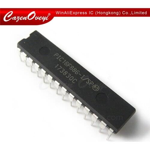 10pcs/lot PIC16F886-I/SP PIC16F886ISP PIC16F886 16F886-I/SP DIP-28 In Stock
